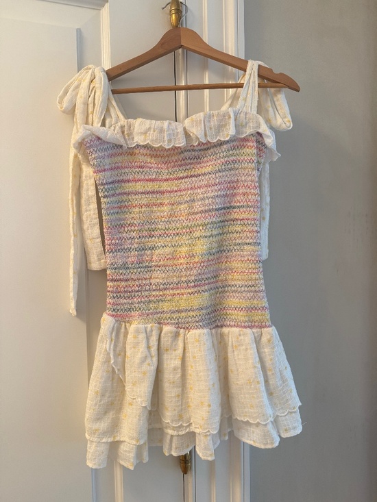 LoveShackFancy Dresses & Skirts - Love Shack Fancy short dress tie shoulder size S